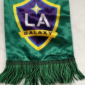 Jameson Irish Whiskey x LA Galaxy MLS Soccer Scarf 60" Green Satin Promo - New